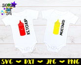 Ketchup and Mustard - Twin Bodysuit SVG